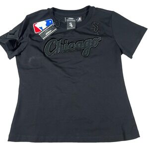 Pro Standard Womens Medium Black Cotton Chicago White Sox Baseball T-Shirt NWT